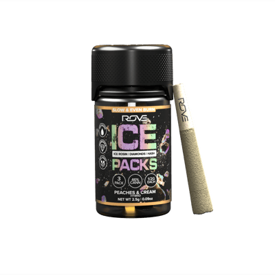 Shop Peaches & Cream - Infused Ice Packs (Rosin, Hash, and Diamonds) [3x  0.5g] | NuLeaf - Incline Village, Lake Tahoe Dispensary Incline Village, NV