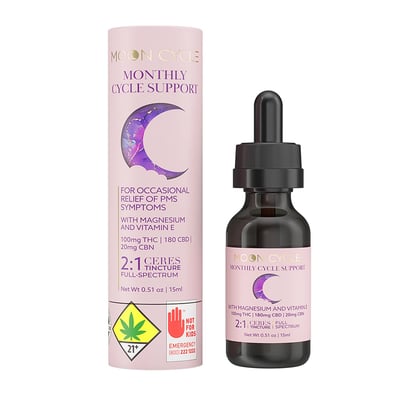 Shop 2:1 Moon Cycle [15ml] (180mg CBD/100mg THC/20mg CBN) | High Point  Cannabis Dispensary Kingston, WA