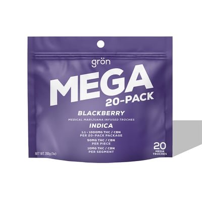 Shop 1:1 Blackberry (50mg THC/50mg CBN per troche)[20pk] | Organic