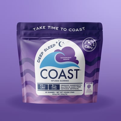 Shop DEEP SLEEP I Goodnight Grape Gummies I 25:5 CBN:THC | Flower