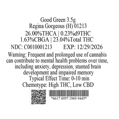 Shop Good Green 3.5g Regina Gorgeous (H) 01213 | Bluepoint