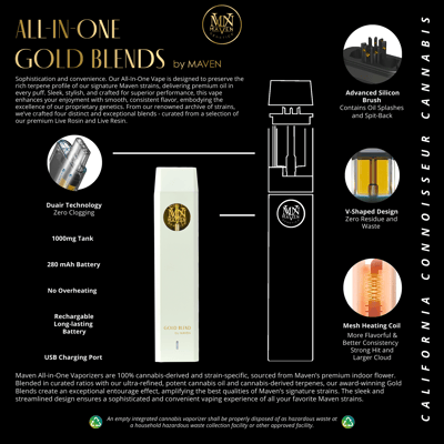 Image 2 for 98 Reserve All-In-One Gold Blend [1000mg], a indica product