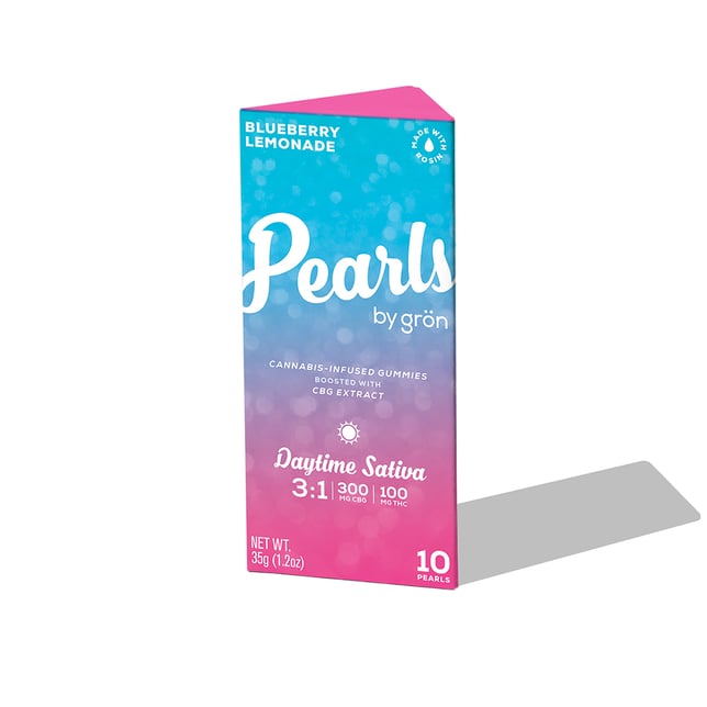 3:1 Blueberry Lemonade Pearls - Daytime Sativa (300mg CBG / 100mg THC) - Image 2