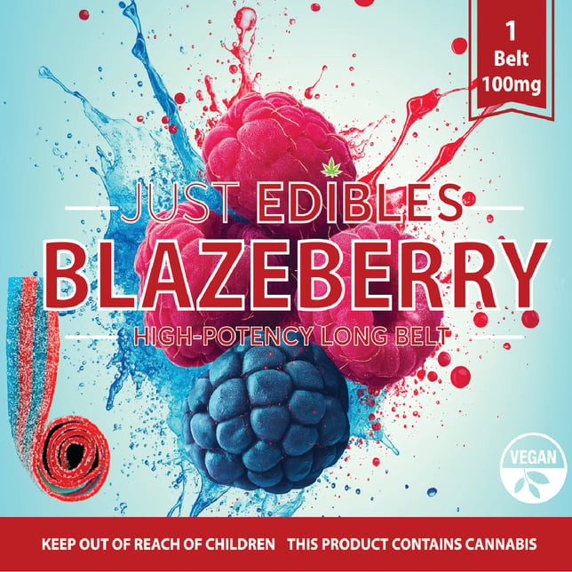 Blazeberry Long Belt – (10 Servings | 100mg THC Total) - Image 2