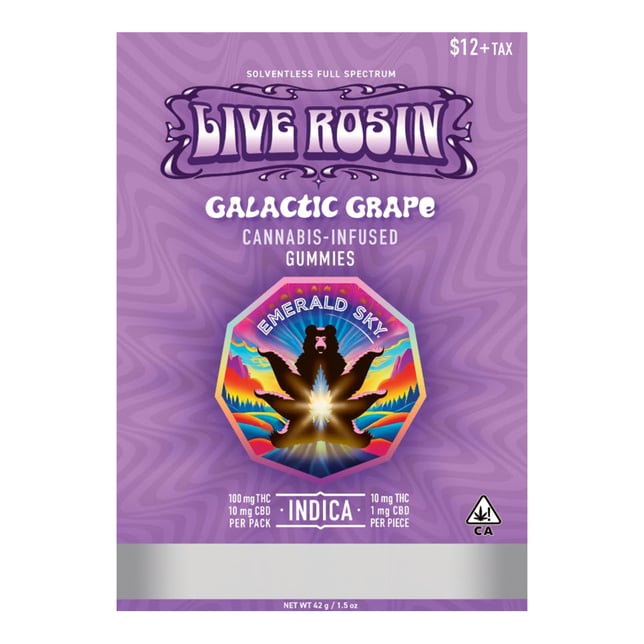 Live Rosin Galactic Grape [10pk] (100mg THC) - Image 1