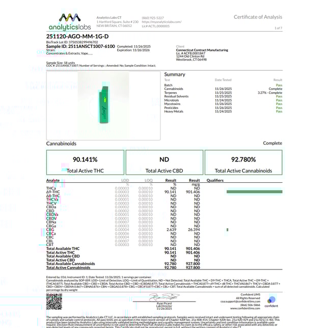 Amigos - Mystic Mintz (H) Live Resin Disposable Vape (1g) C0060000353 - Image 6 Amigos - Mystic Mintz (H) Live Resin Disposable Vape (1g) C0060000353 - Image 6