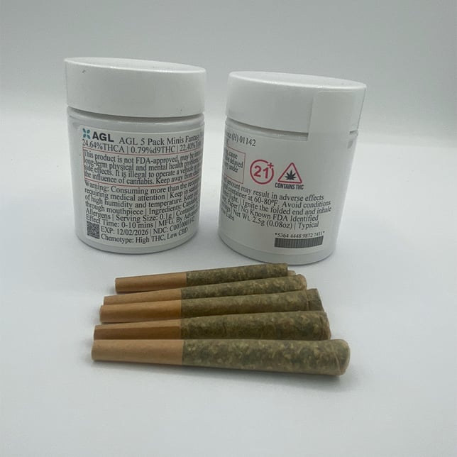 AGL - Fantasy Melonz (H) 0.5g Pre-Rolls 5pk (2.5g) C0010001142 - Image 2