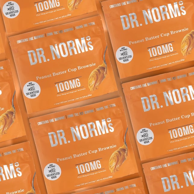 Solventless Peanut Butter Cup Brownie (100mg) - Image 2