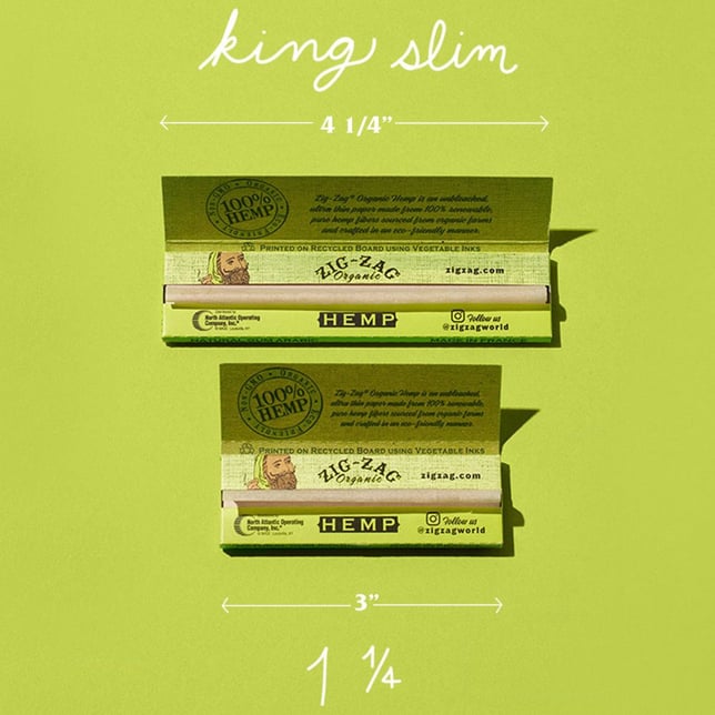 Organic Hemp Rolling Papers - King Slim (108mm) - Image 2 Organic Hemp Rolling Papers - King Slim (108mm) - Image 2