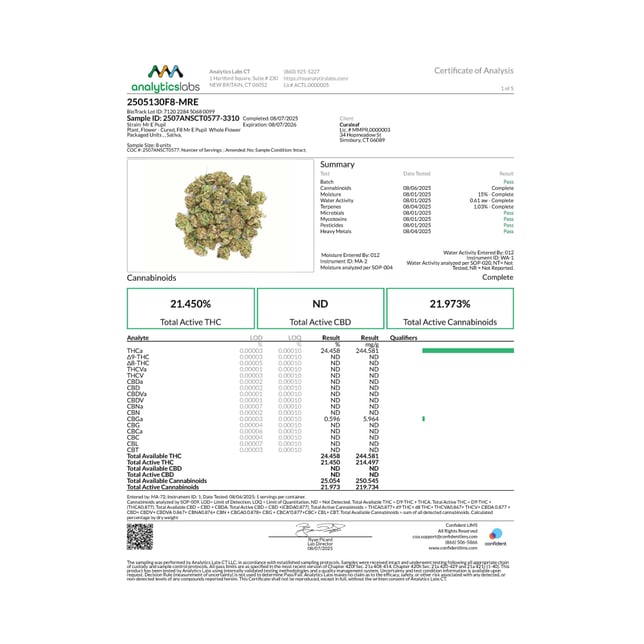 Curaleaf - Mr E Pupil (S) Flower  C0030000943 *NP - Image 4
