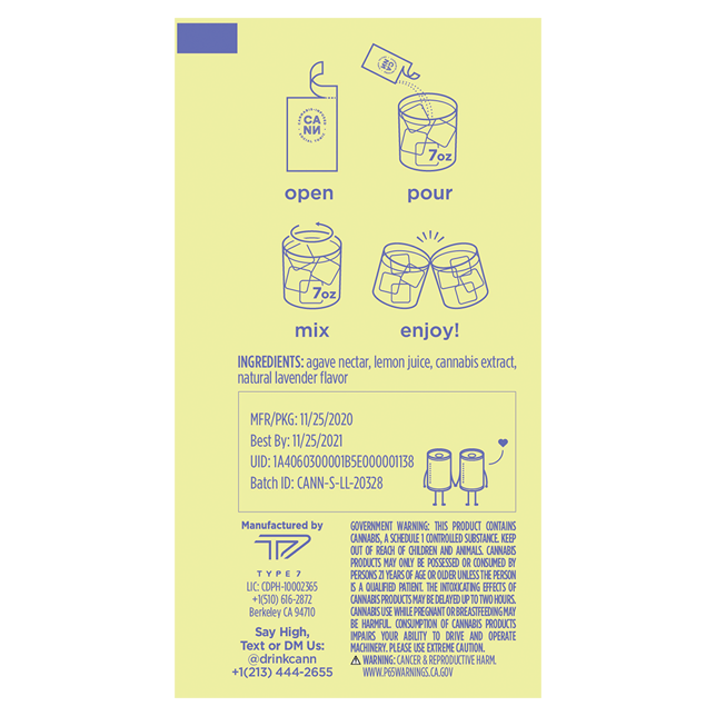 Lemon Lavender Roadies 8pk (2mg THC, 4mg CBD per Roadie) - Image 2