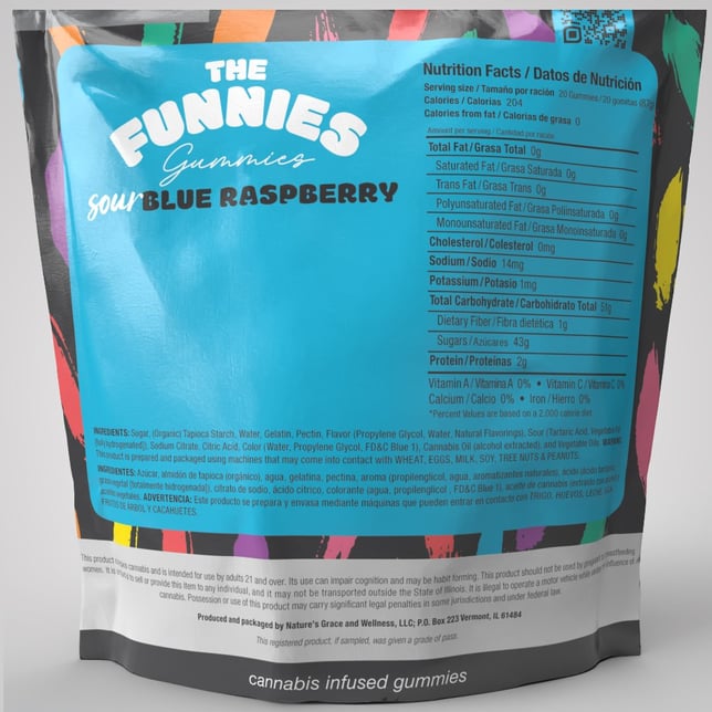 Sour Blue Raspberry [1pk] (50mg) - Image 2