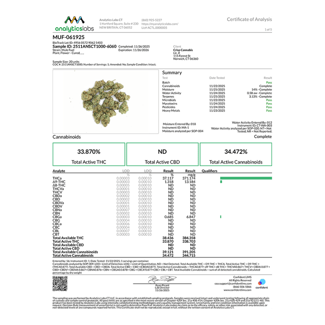 Let's Burn - Mule Fuel (H) Flower  C0200000009 - Image 4