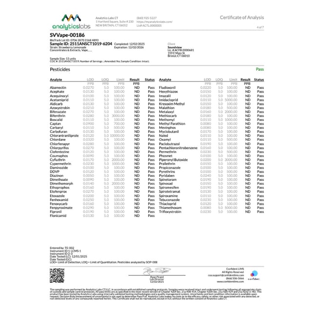 SoundView - Strawberry Lemonade (H) Live Resin Disposable Vape (1g) C0080000186 - Image 6