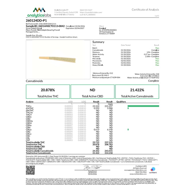 Find - Diesel Bites (S) 1g Pre-Roll 1pk (1g) C0030001466 - Image 3