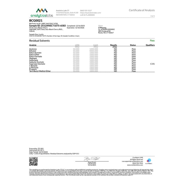 Encore - Sour Black Cherry (H) RSO Gummies (9.84mg 10pk) C0020026670 - Image 6 Encore - Sour Black Cherry (H) RSO Gummies (9.84mg 10pk) C0020026670 - Image 6