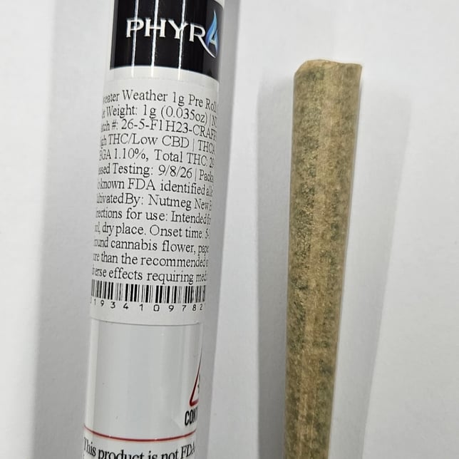 Phyra - Sweater Weather (H) 1g Pre-Roll 1pk (1g) C0101000725 - Image 2