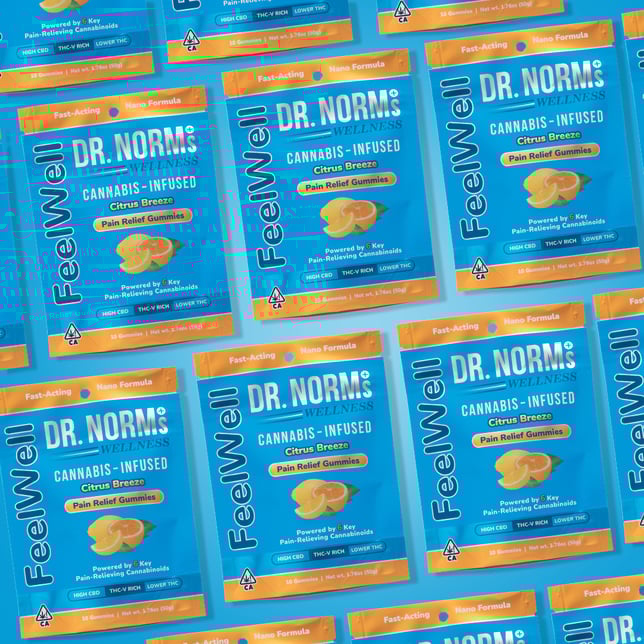 FeelWell Citrus Breeze [10pk] (50mg THC/45mg THCV/210mg CBD/30mg CBDA/40mg CBG/45mg CBC) - Image 3