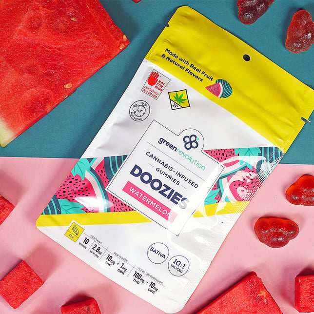 1:1 Watermelon - Fly [10pk] (100mg THC/100mg CBG) - Image 4