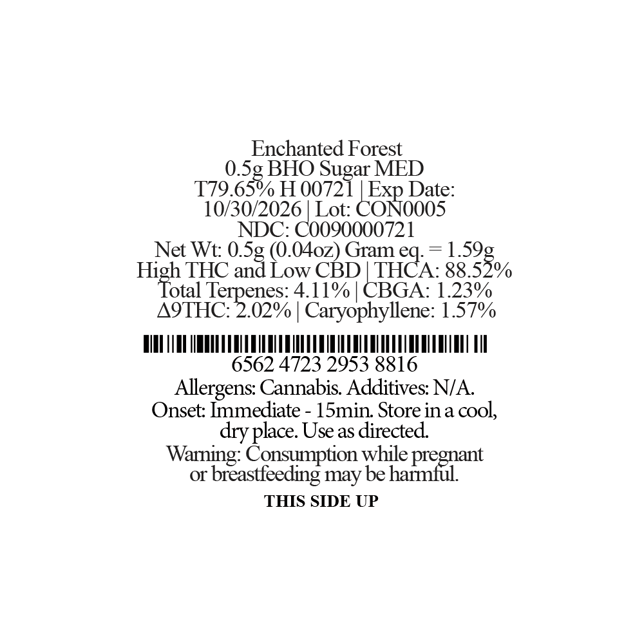 Affinity Grow Enchanted Forest (H) BHO Sugar C0090000721 - Image 2 Affinity Grow Enchanted Forest (H) BHO Sugar C0090000721 - Image 2