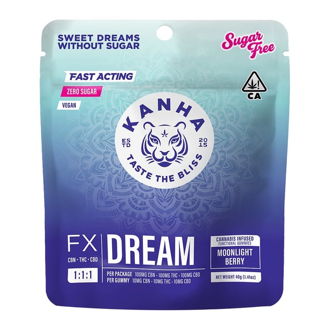 1:1:1 Moonlight Berry DREAM [10pk] (100mg CBD/100mg THC/100mg CBN) - Image 2