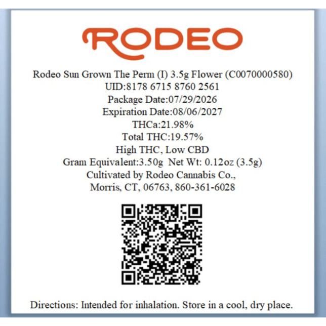Rodeo Cannabis - The Perm (I) Flower C0070000580 - Image 2