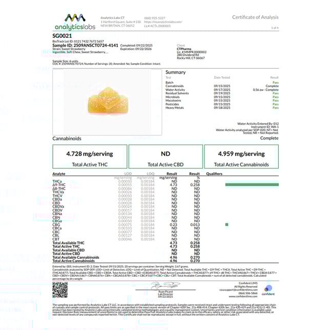 Encore - Sweet Strawberry (S) Gummies (9.46mg 10pk) C0020026346 - Image 3 Encore - Sweet Strawberry (S) Gummies (9.46mg 10pk) C0020026346 - Image 3