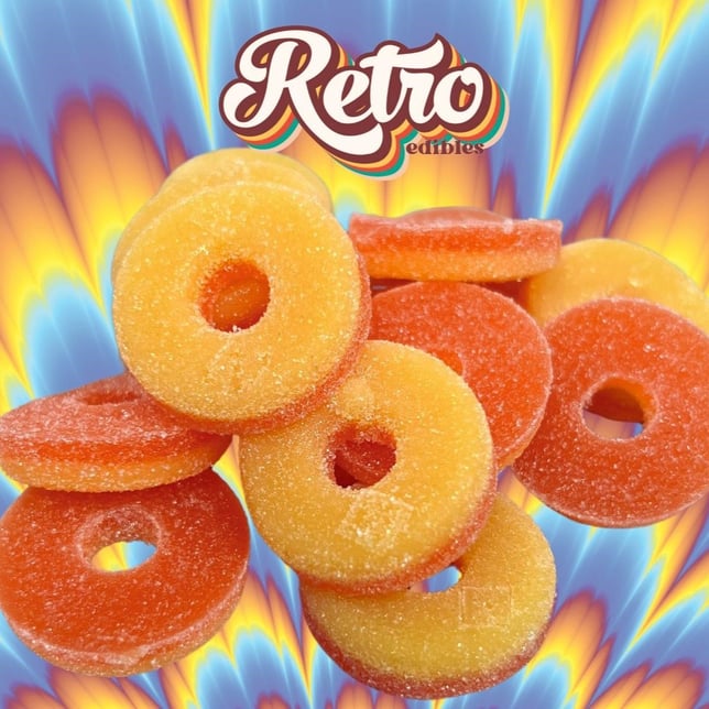Retro Peach Rings - Fast Acting - (4000mg) - Image 5