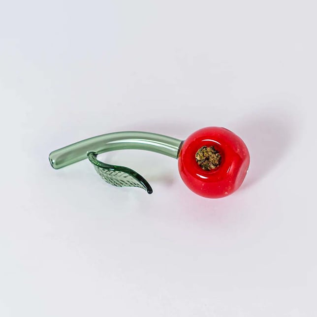 Glass Cherry Pipe - Image 2 Glass Cherry Pipe - Image 2