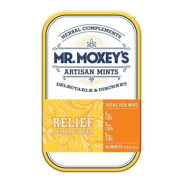 Relief 1:1:1 CBG Lemon Ginger Mints (100mg CBG/100mg CBD/100mg THC) - Image 2 Relief 1:1:1 CBG Lemon Ginger Mints (100mg CBG/100mg CBD/100mg THC) - Image 2