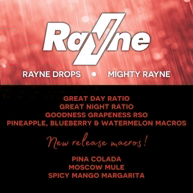 Rayne Drops Blueberry, Pineapple & Watermelon [10pk] (100mg) - Image 2