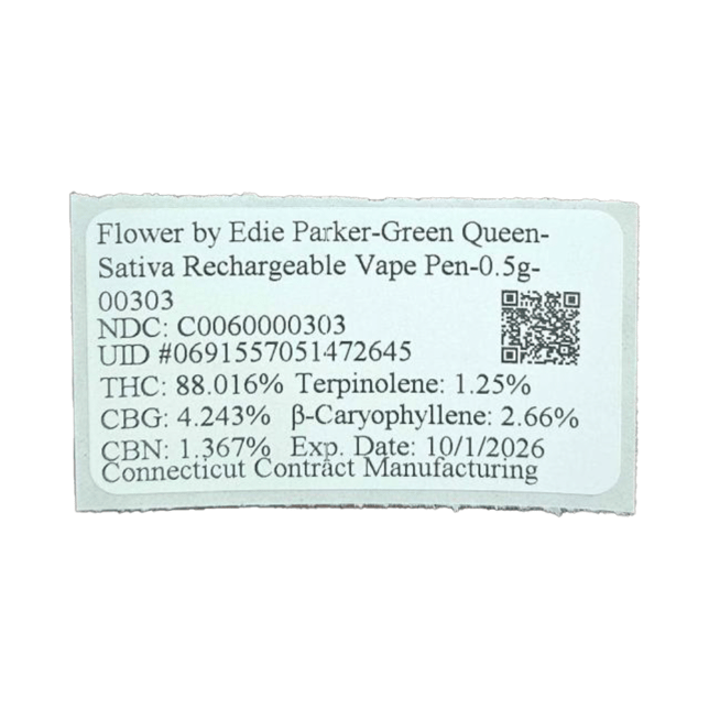 Edie Parker - Green Queen (S) Petal Puffer Disposable (0.5g) C0060000303 - Image 3