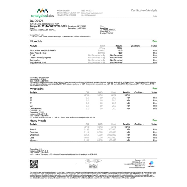 SoundView - Black Cherry (H) Fast Acting Gummies (4.98mg 20pk) C0080000175 - Image 5