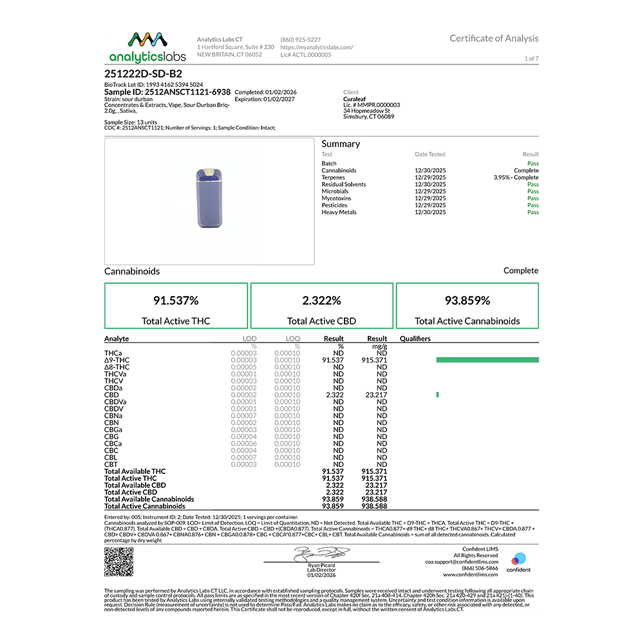 Select - Sour Durban (S) BRIQ Disposable Vape (2g) C0030001366 - Image 3