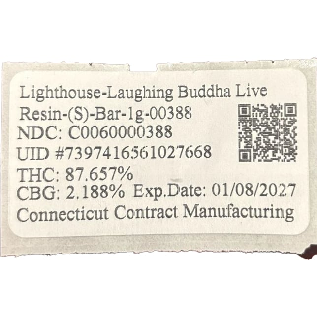 Lighthouse - Laughing Buddha (S) Live Resin Disposable Vape (1g) C0060000388 - Image 3