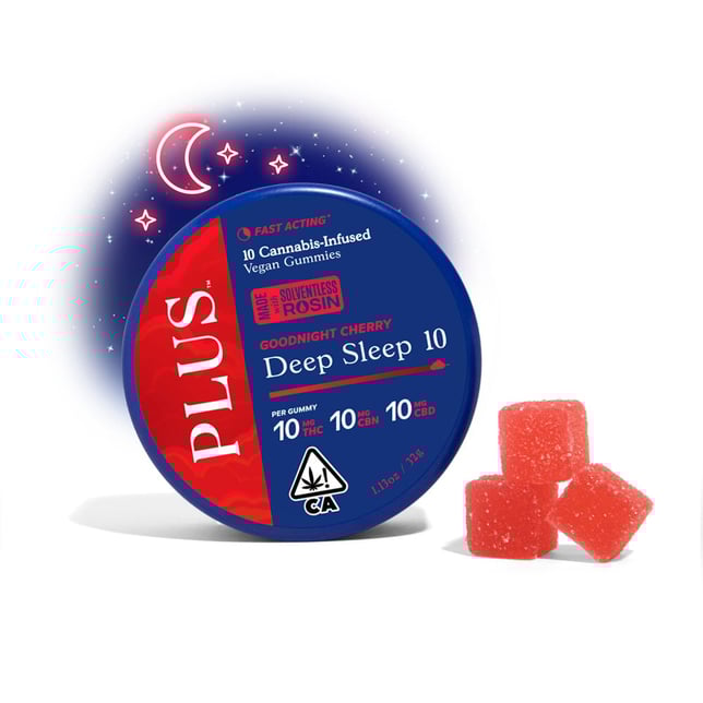 Deep Sleep Goodnight Cherry 10:10:10 [10pk] (100mg THC/100mg CBD/100mg CBN) - Image 1