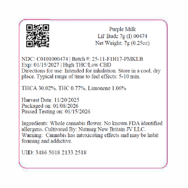 Lil Budz - Purple Milk (I) Smalls C0101000474 - Image 3 Lil Budz - Purple Milk (I) Smalls C0101000474 - Image 3