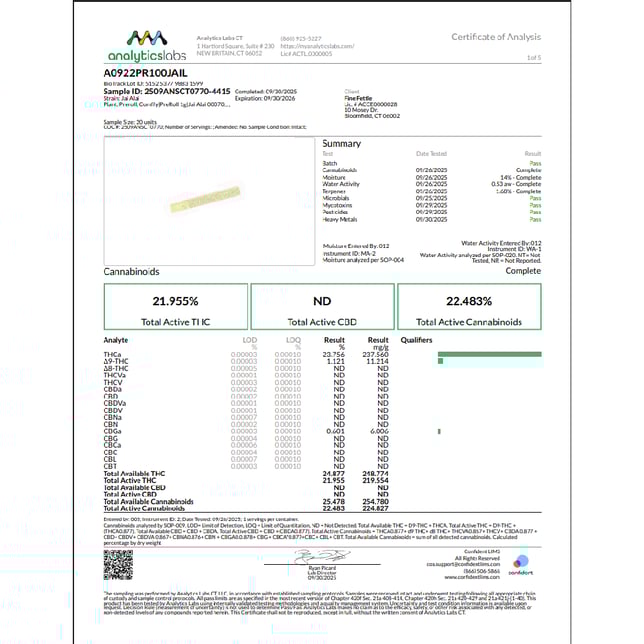 Comffy - Jai Alai (S) 1g Pre-Roll 1pk (1g) C0140000030 - Image 3