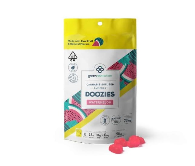 1:1 Watermelon - Fly [10pk] (100mg THC/100mg CBG) - Image 2