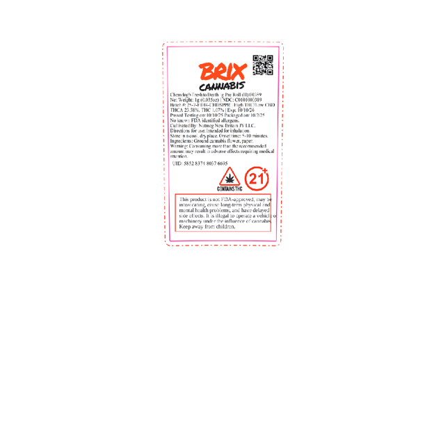 BRIX Cannabis - Gas Leak (H) 1g Pre-Roll 1pk (1g) C0101000390 - Image 2