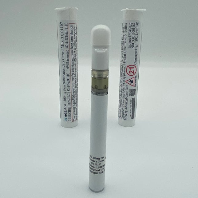 AGL - Bananaconda x Cereal Milk (H) Disposable Vape (0.3g) C0010001167 - Image 2