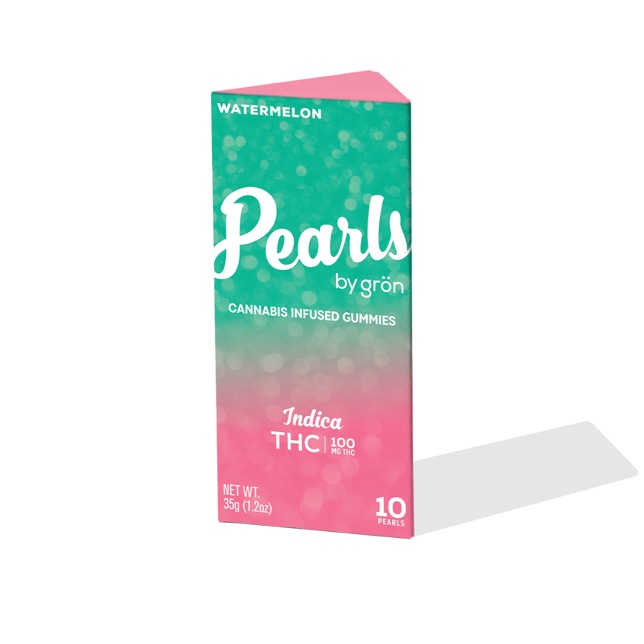 THC Watermelon Pearls - Indica (100mg) - Image 2