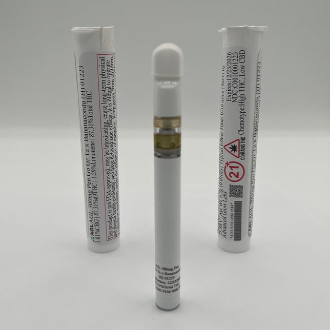 AGL - Go Gr Tz x Bananaconda (H) Disposable Vape (0.3g) C0010001223 - Image 2