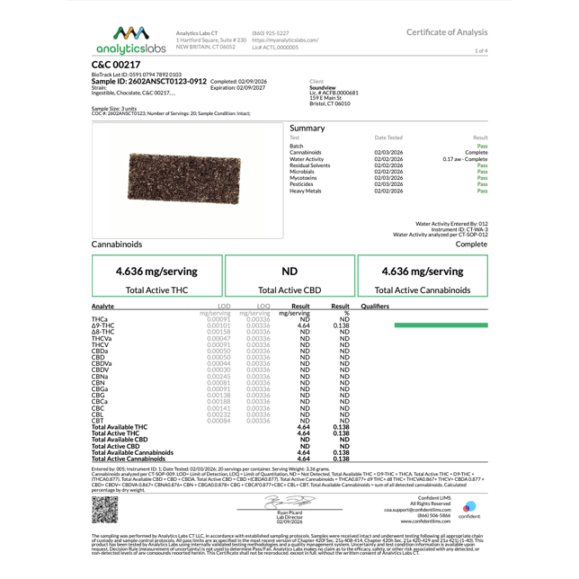 SoundView - Cookies & Cream (H) White Chocolate (4.64mg 20pk) C0080000217 - Image 3
