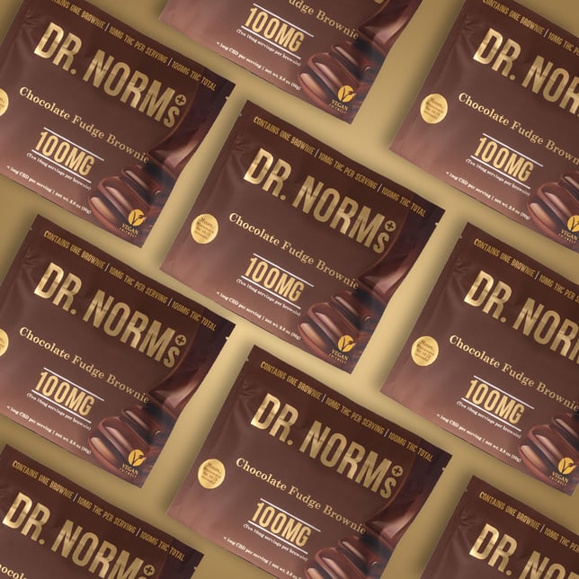 Vegan Fudge Brownie (100mg) - Image 3 Vegan Fudge Brownie (100mg) - Image 3