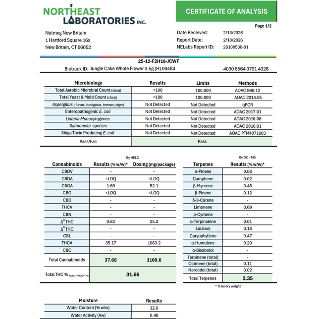 BRIX Cannabis - Jungle Cake (H) Flower  C0101000484 - Image 4