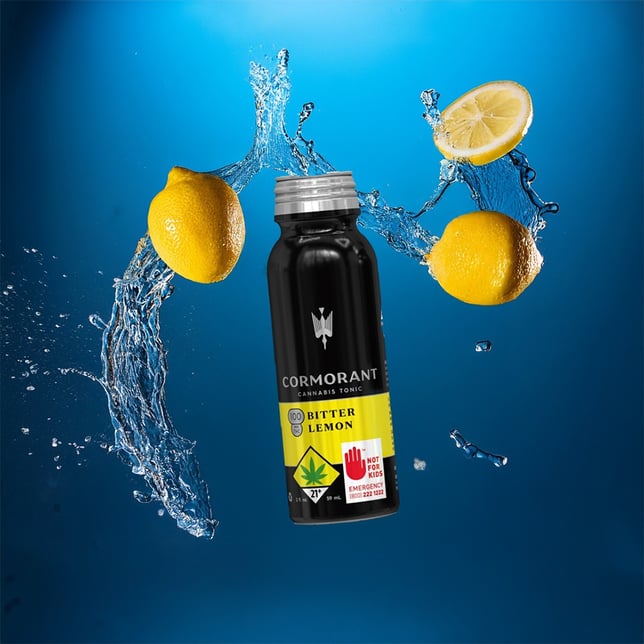 2 fl oz. Bitter Lemon Tonic Water - 100mg - Image 1 2 fl oz. Bitter Lemon Tonic Water - 100mg - Image 1