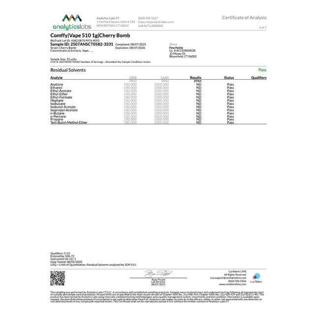 Comffy  Cherry Bomb (S) Vape Cartridge  C0140000061 - Image 8
