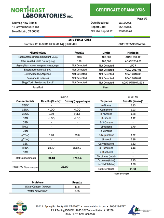 BRIX Cannabis - C-Stata (H) Lil Budz Flower C0101000402 - Image 3 BRIX Cannabis - C-Stata (H) Lil Budz Flower C0101000402 - Image 3