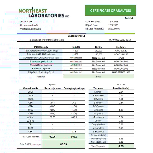 Select Moonburst (H) Elite Vape Cartridge C0030001301 - Image 4 Select Moonburst (H) Elite Vape Cartridge C0030001301 - Image 4